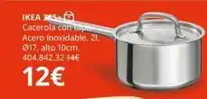 IKEA Ikea - cacerola con taza acero inoxidable oferta