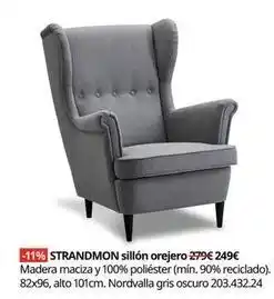 IKEA Strandmon - sillon orejero oferta