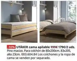 IKEA Utaker cama apilable oferta