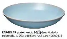IKEA Claro - plato hondo oferta