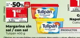 Dia Supermercados Tulipán margarina sin sal / con sal oferta