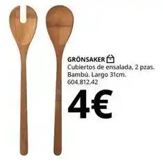 IKEA Grónsaker cubiertos de ensalada oferta