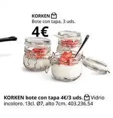 IKEA Korken bote con tapa oferta