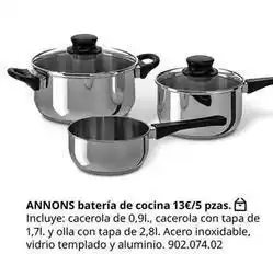 IKEA Annans batería de cocina oferta