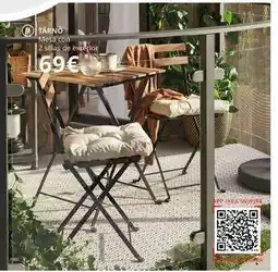 IKEA Ikea - mesa con 12 sillas de exterior oferta