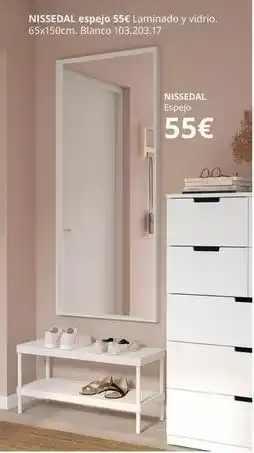 IKEA Blanco - nissedal espejo 55e oferta
