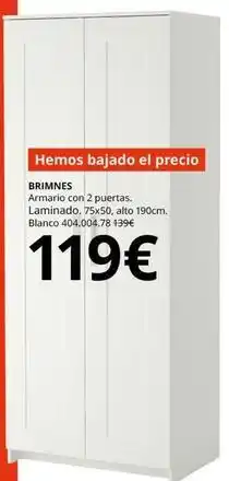 IKEA Brimnes - brimines armario con 2 puertas. laminado oferta