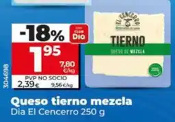 Dia Supermercados Dia El Cencerro queso tierno mezcla oferta
