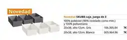 IKEA Blanco - skubb caja juego de 3 oferta