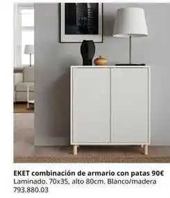 IKEA Eket combinación de armario con patas oferta