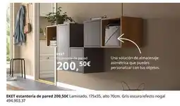 IKEA Estanteria de pared 200,50€ laminado oferta