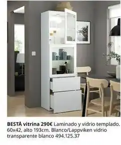 IKEA Blanco - bestá vitrina oferta