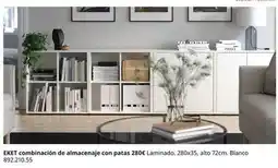 IKEA Blanco - elet combinación de almacenaje con patas oferta