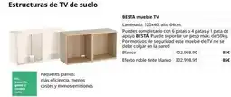 IKEA Blanco - estructuras de tv de suelo oferta