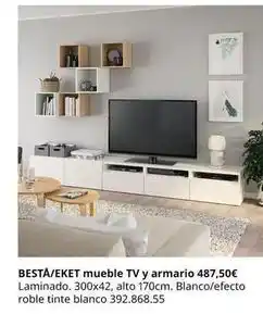IKEA Blanco - besta/eket mueble tv y armario oferta