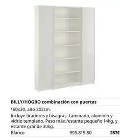 IKEA Blanco - billy/hogbo oferta