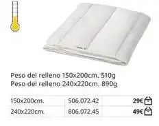 IKEA Peso del relleno oferta