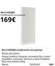 IKEA Blanco - billy/hógbo oferta
