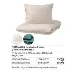 IKEA Claro - natijasmin funda de edredón y funda de almohada oferta