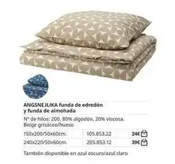 IKEA Claro - angsne jika funda de edredon y funda de almohada oferta