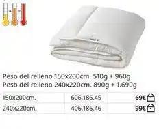 IKEA Peso del relleno + peso del relleno oferta