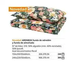 IKEA Arenbok funda de edredon y funda de almohada oferta