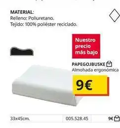 IKEA Material: relleno: poliuretano. tejido: 100% poliéster reciclado oferta