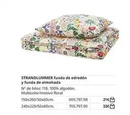 IKEA Strandlummer funda de edredón y funda de almohada oferta