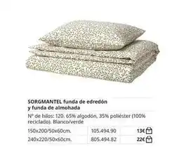 IKEA Sorgmantel funda de edredón y funda de almohada oferta