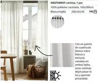 Blanco - masterrot cortina, 1 par