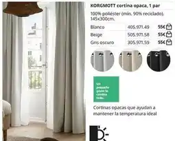 IKEA Blanco - cortina opaca oferta