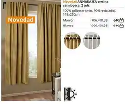 IKEA Blanco - annakajsa cortina semiopaca oferta