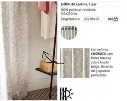 IKEA Blanco - sno ruta cortina oferta