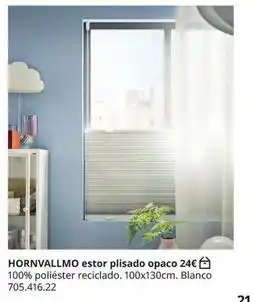 IKEA Blanco - hornvallmo estor plisado opaco 24€ oferta