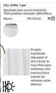 IKEA Blanco - lill visillo, 1 par oferta