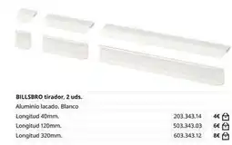 IKEA Blanco - billsbro tirador oferta