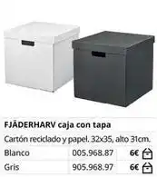IKEA Blanco - fjaderharv caja con tapa oferta
