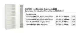 IKEA Blanco - lastarre combinación de armario oferta
