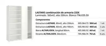 Blanco - lastarre combinación de armario