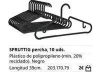 IKEA Spruttig percha, 10 uds oferta