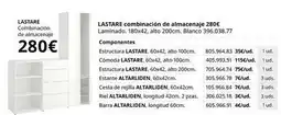 IKEA Blanco - lastare combinacion de almacenaje oferta