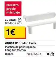 IKEA Blanco - gubbarp tirador oferta