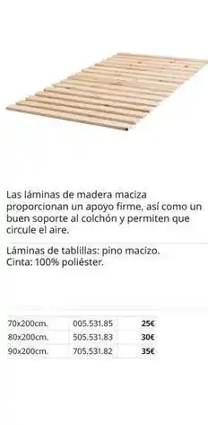 IKEA Aire - laminas de babillis pino macito oferta