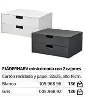 IKEA Blanco - fjaderharv minicomoda con 2 cajones oferta