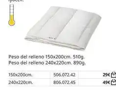 IKEA Peso del relleno oferta