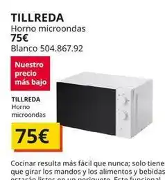 IKEA Blanco - horno microondas 504.867.92 oferta