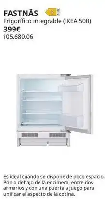IKEA Ikea - frigorífico integrable (ikea 500) oferta