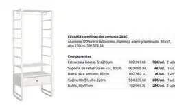 IKEA Elvaril combinación armario oferta