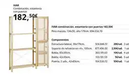IKEA Combinacion, estanteria con puertas oferta