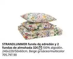 IKEA Strandlummer funda de edredon y 2 fundas de almohada oferta